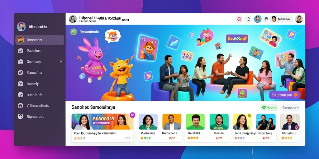 Komunitas aktif yang saling mendukung.