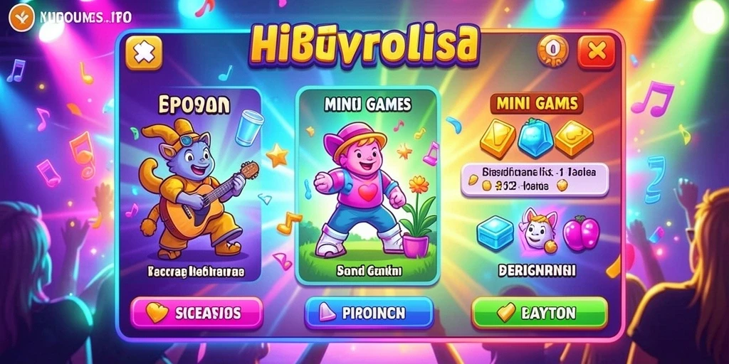 Tangkapan layar dari fitur sosial dan interaksi pemain.