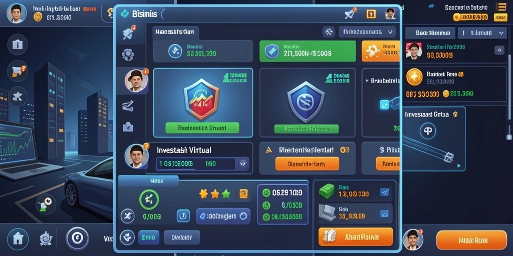 Screenshot yang menunjukkan grafis indah dan detail dunia permainan.