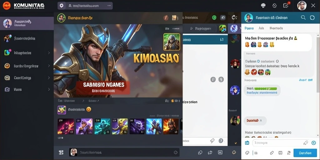 Screenshot menampilkan menu pilihan karakter yang beragam.